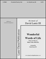 Wonderful Words of Life SATB choral sheet music cover